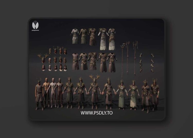 Modular Druid Bundle - Male / Female -Metahuman (5.0 – 5.8) 1 Modular Druid Bundle - Male / Female -Metahuman (5.0 – 5.8)