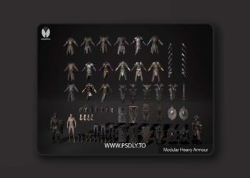 Modular Heavy Armour - Dark Warrior Fantasy - Metahuman (5.0 – 5.8)