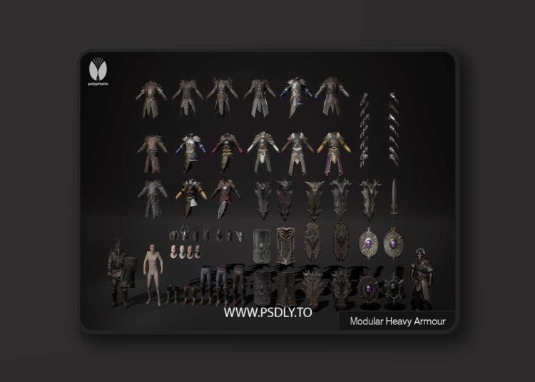 Modular Heavy Armour - Dark Warrior Fantasy - Metahuman (5.0 – 5.8) 1 Modular Heavy Armour - Dark Warrior Fantasy - Metahuman (5.0 – 5.8)