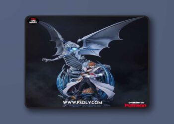 My Animate – Dragon Blanco de Ojos Azules – 3D Print Model STL
