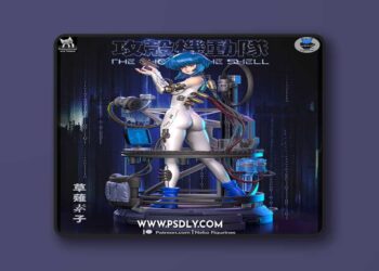 Neko Figurines – Motoko Kusanagi – Ghost In The Shell Anime Figure – 3D Print Model STL