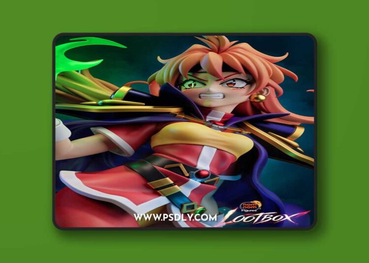 Nomnom Figures – Lina Inverse – Slayers – 3D Print Model STL 1 Nomnom Figures – Lina Inverse – Slayers – 3D Print Model STL