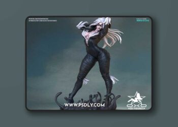 OXO3D Figures – Black Cat venom – 3D Print Model STL