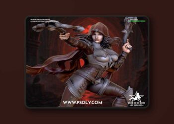OXO3D Figures – Demon Hunter – 3D Print Model STL