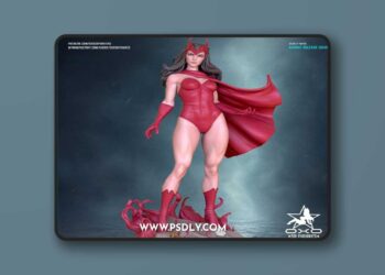 OXO3D Figures – Scarlet Witch – 3D Print Model STL