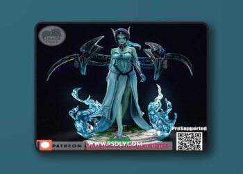 Peach Figure – Morgana – 3D Print Model STL
