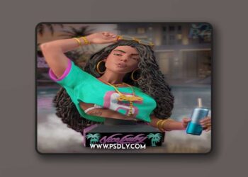 RelutionGS – GTA VI Cover Girl Bust – 3D Print Model STL