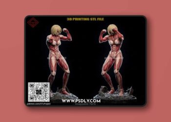 STL Project – Female Titan – 3D Print Model STL