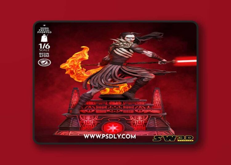 SW3D – Darth Nhil Sculpture – 3D Print Model STL 1 SW3D – Darth Nhil Sculpture – 3D Print Model STL