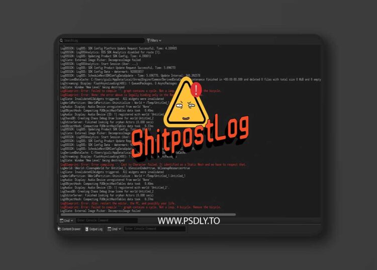 ShitpostLog v1.0.0 (5.8) for Unreal Engine 1 ShitpostLog v1.0.0 (5.8)