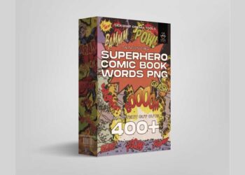 Sickboat Superhero Comic Book Words PNG