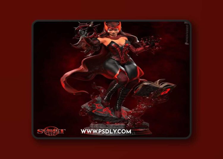 Soarez 3D – Scarlet Witch – Marvel Comics – 3D Print Model 1 Soarez 3D – Scarlet Witch – Marvel Comics – 3D Print Model