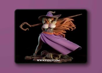 Sorceress – Torrida Minis NUDE Version – 3D STL Print Model