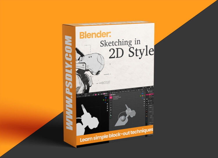 SuperhiveMarket - Blender: Sketching In 2D Style 1 SuperhiveMarket - Blender: Sketching In 2D Style