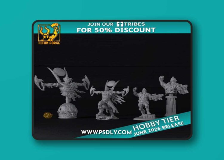 Titan Forge Miniatures – Hobby Release Barbarian and Johan Archer June 2026 – 3D Print Model STL 1 Titan Forge Miniatures – Hobby Release Barbarian and Johan Archer June 2026 – 3D Print Model STL
