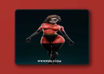 Toon Studios – Elastic Girl – 3D Print Model STL