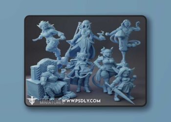 Twin Goddess Miniatures April 2026 – 3D Print Model STL