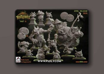 UGNI Miniatures – Rotlings Part 2 April 2026 – 3D Print Model STL