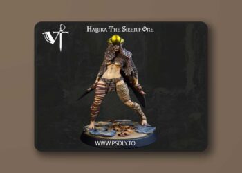 Vagrant Miniatures – Hayika The Silent One – 3D Print Model STL