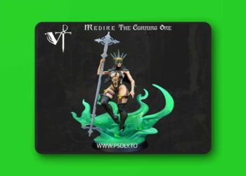 Vagrant Miniatures – Medine The Cunning One – 3D Print Model STL