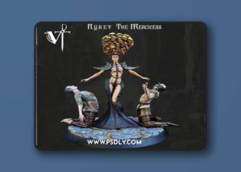 Vagrant Miniatures – Nyret The Merciless – 3D Print Model STL