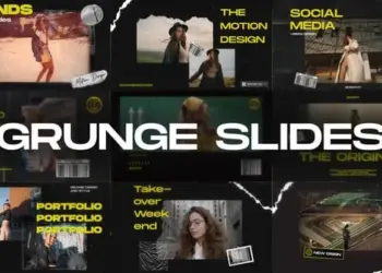 Videohive 10 Grunge Slides 65108096