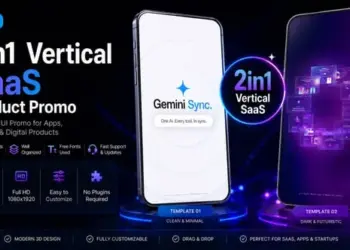 Videohive 2in1 Vertical SaaS Promo AI Tech App Presentation 65003176