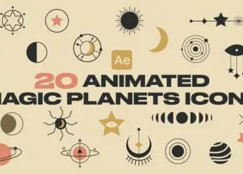 Videohive Animated Magic Planets Icons 01 65107919
