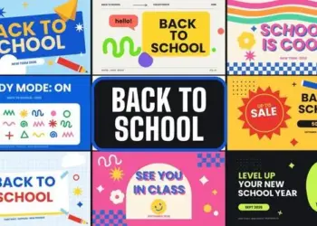 Videohive Back to School Kit Flat Doodle Pack 65003827
