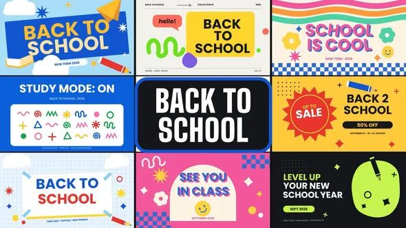 Videohive - Back to School Kit - Flat Doodle Pack - 65003827 1 Videohive Back to School Kit Flat Doodle Pack 65003827
