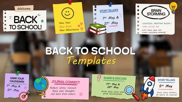 Videohive - Back to school templates - 65056228 1 Videohive Back to school templates 65056228