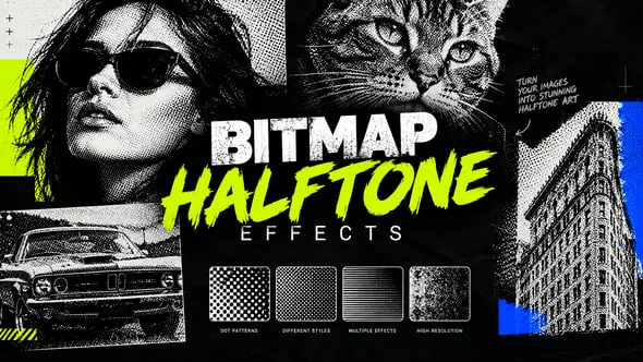Videohive - Bitmap Halftone Effects - 65116396 1 Videohive Bitmap Halftone Effects 65116396