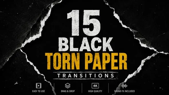 Videohive - Black Torn Paper Transitions After Effects - 65133224 1 Videohive Black Torn Paper Transitions After Effects 65133224