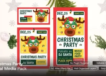 Videohive Christmas Party Social Media Pack 65086706