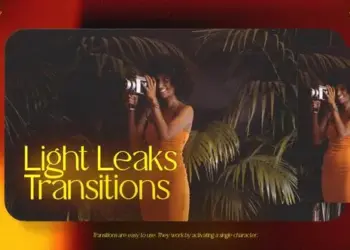 Videohive Cinematic Light Leaks Transitions Pack Horizontal Vertical 65085575