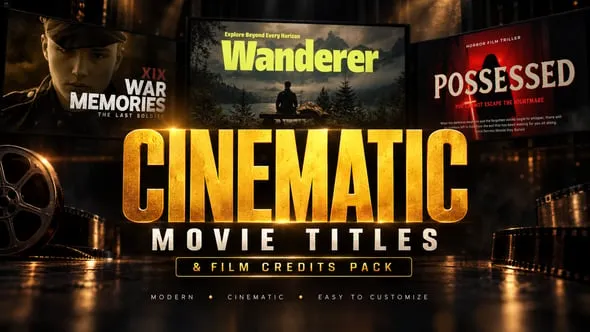 Videohive - Cinematic Movie Titles & Film Credits Pack | Trailer Intro Opener - 65165092 1 Videohive Cinematic Movie Titles Film Credits Pack Trailer Intro Opener 65165092