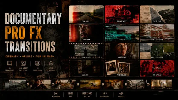 Videohive - Documentary Pro FX Transitions - 65086739 1 Videohive Documentary Pro FX Transitions 65086739