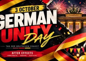 Videohive German Unity Day Animated Titles for After Effects – 3 October Celebration 65167144