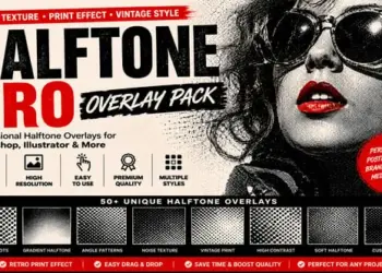 Videohive Halftone Pro Overlay Pack 65079516