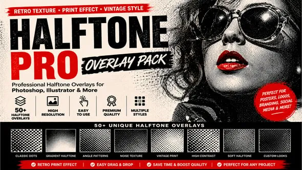 Videohive - Halftone Pro Overlay Pack - 65079516 1 Videohive Halftone Pro Overlay Pack 65079516