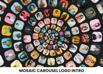 Videohive Mosaic Carousel Logo Intro 65056258