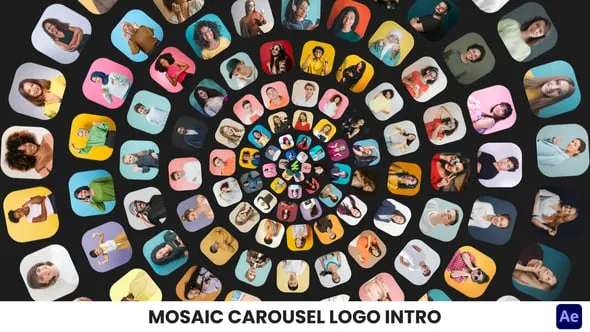 Videohive - Mosaic Carousel Logo Intro - 65056258 1 Videohive Mosaic Carousel Logo Intro 65056258