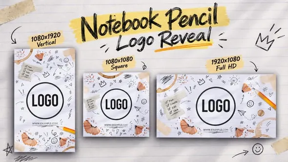 Videohive - Notebook Pencil Logo Reveal - 65167208 1 Videohive Notebook Pencil Logo Reveal 65167208