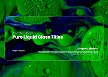 Videohive Pure Liquid Glass Titles 65132756