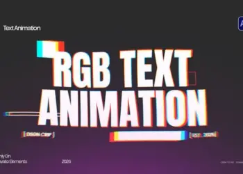 Videohive RGB Text Animation 65079376