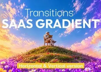 Videohive SaaS Gradient Map Transitions Horizontal Vertical 65108069