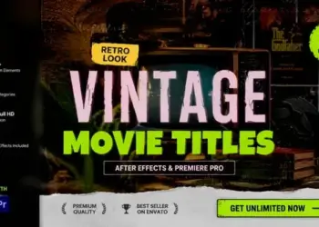 Videohive Vintage Movie Titles Pack 65165976
