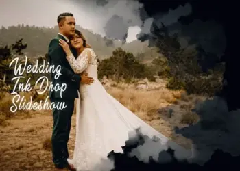 Videohive Wedding Ink Drop Slideshow 65089951