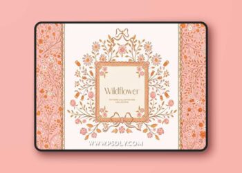 Wildflower Patterns Illustrations PNG JPG