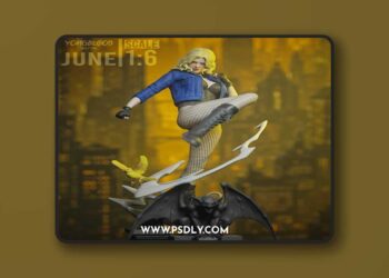 Yongblood Sculpture – Black Canary – 3D Print Model STL